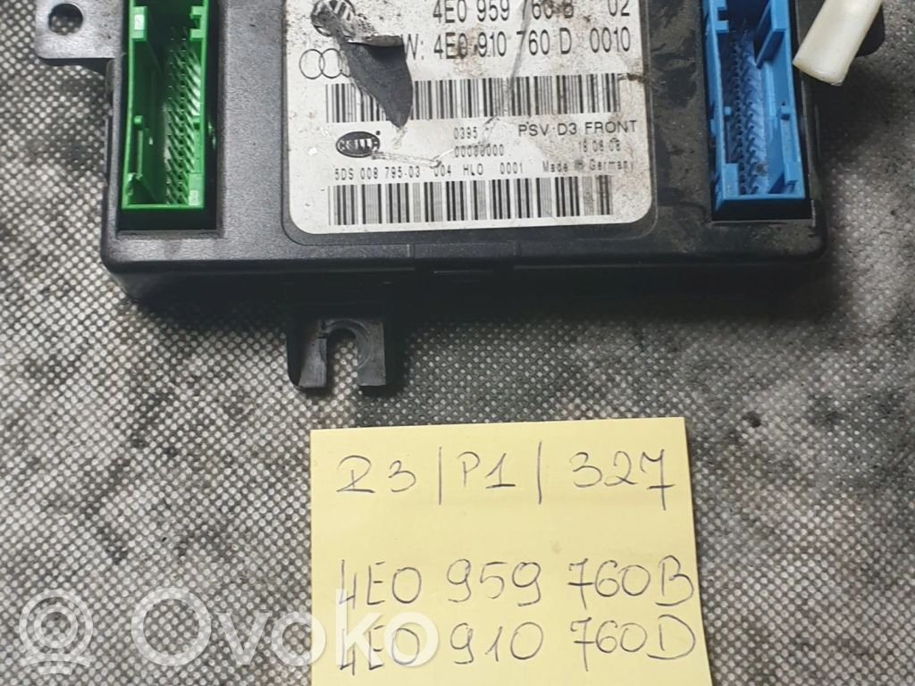 Audi A8 S8 D3 4E Seat control module 