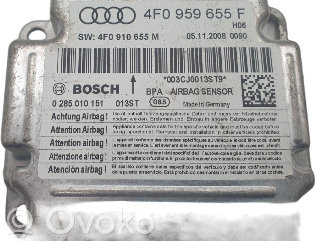 Audi A6 S6 C6 4F Airbag control unit/module 