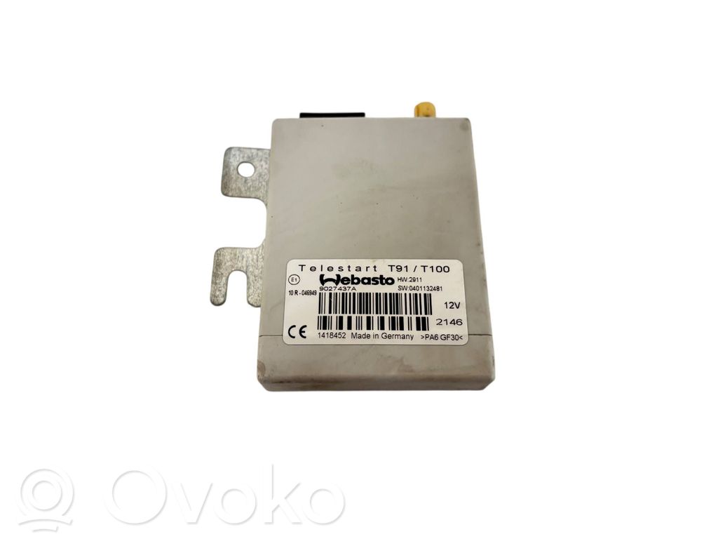 Opel Zafira C Auxiliary heating control unit/module 