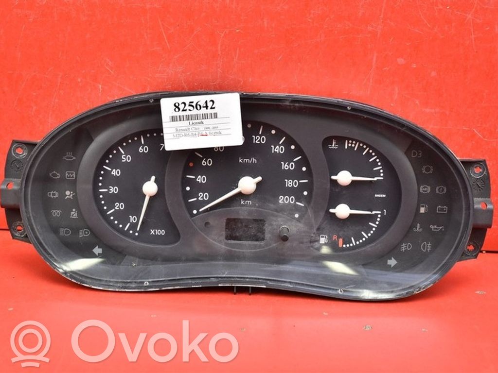 Renault Clio II Speedometer (instrument cluster) 