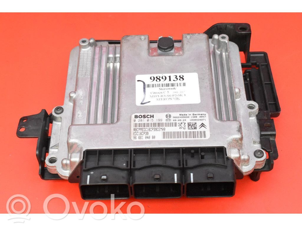 Engine control unit/module ECU   9666104080,9666104080