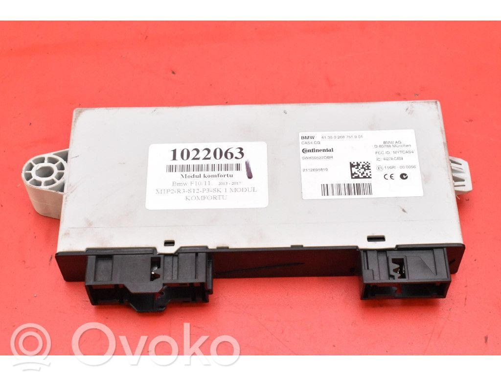 BMW 5 F10 F11 Modulo comfort/convenienza