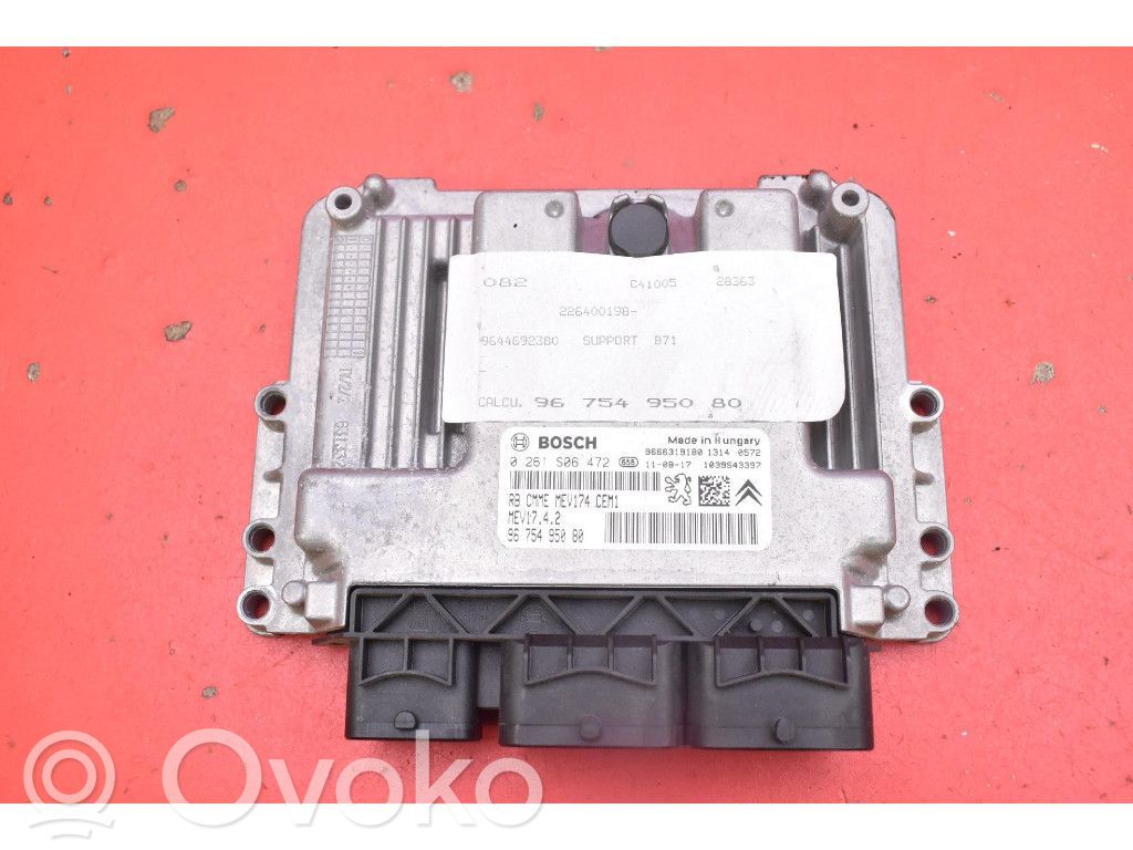 Engine control unit/module ECU   9675495080,9675495080