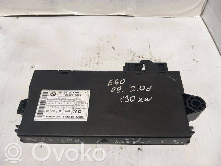 BMW 5 E60 E61 CAS-ohjainlaite/moduuli 