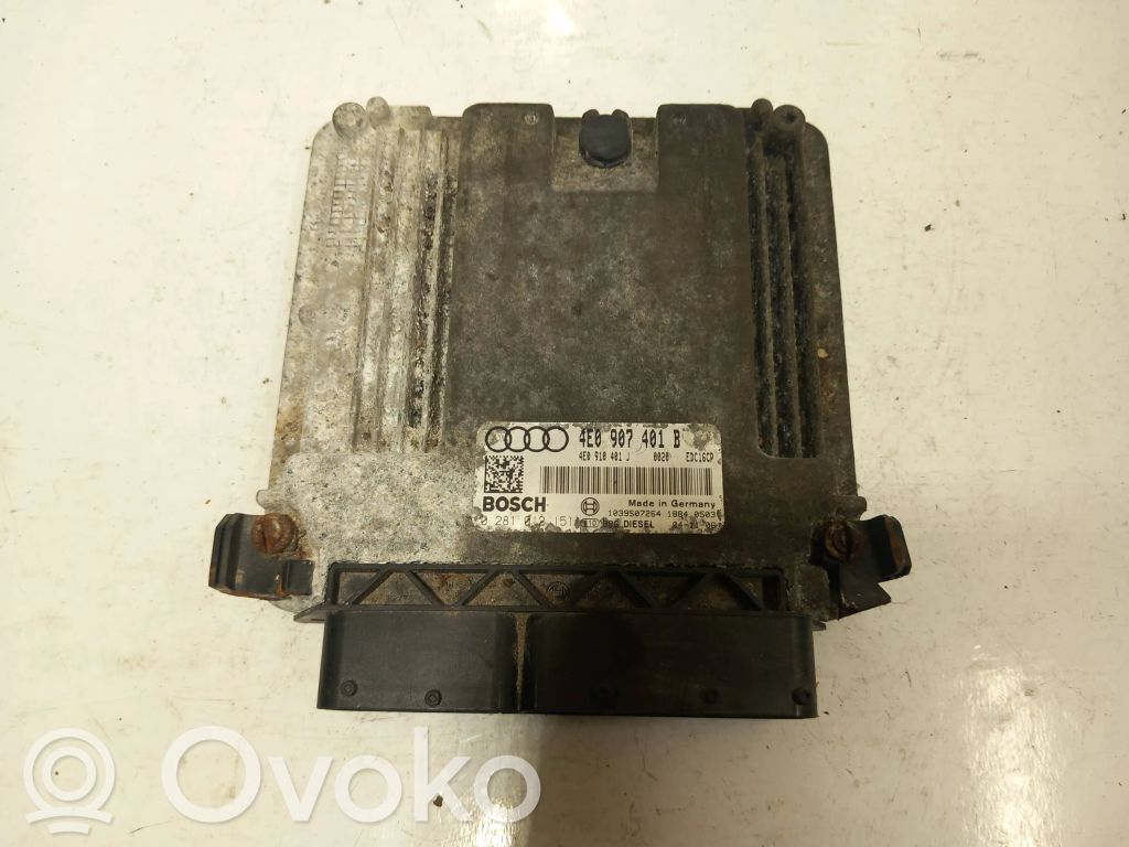 Variklio valdymo blokas   4E0907401B,4E0910401J,0281012151