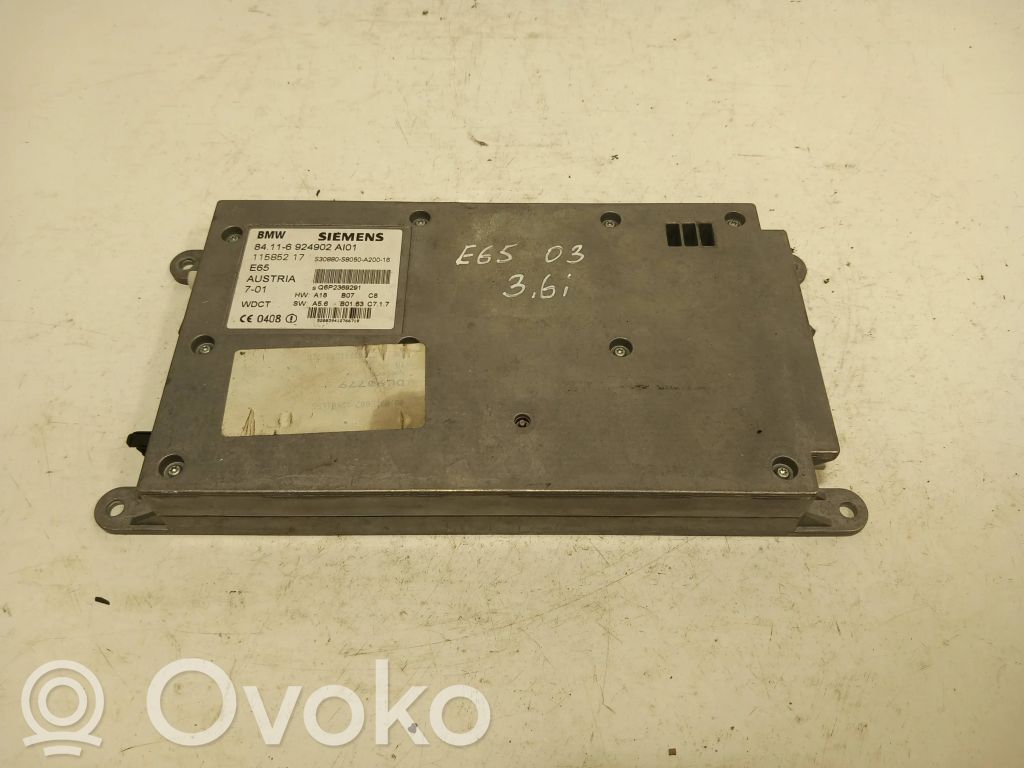 BMW 7 E65 E66 Unité de commande, module téléphone 