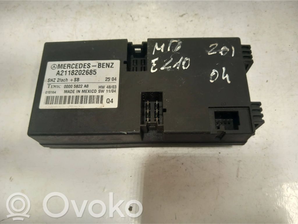 Mercedes-Benz E W211 Module de commande de siège 
