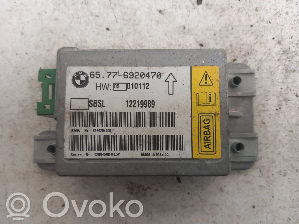 Airbag control unit/module   65776920470,12219989,6920470