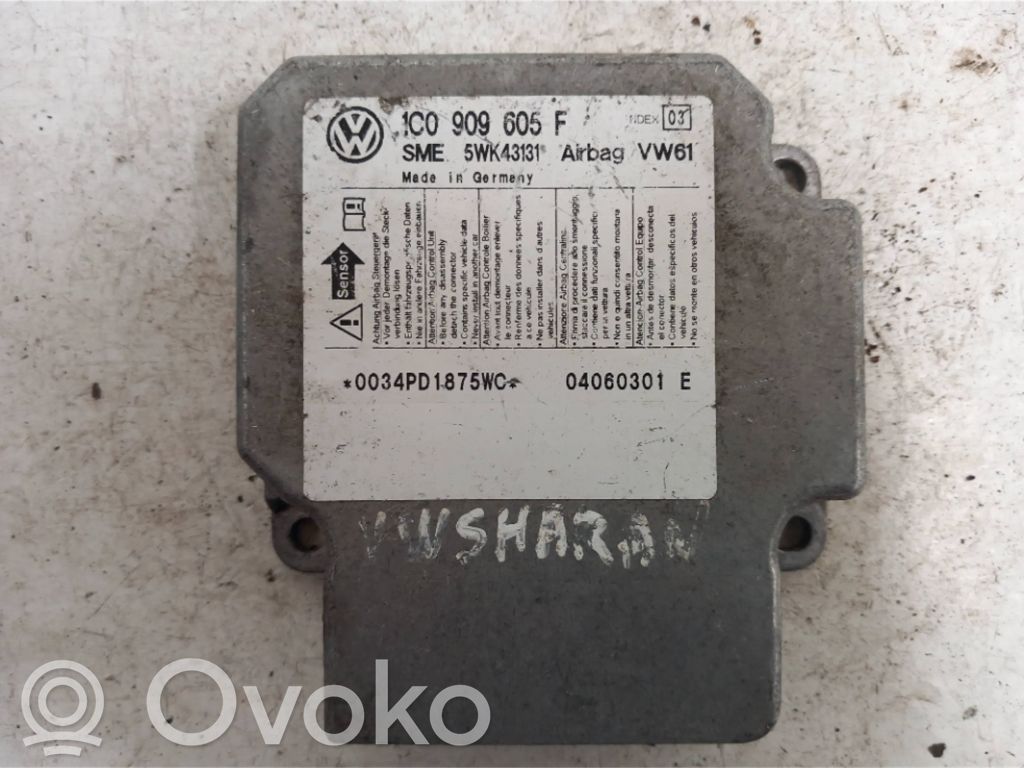 Volkswagen Sharan Airbag control unit/module 