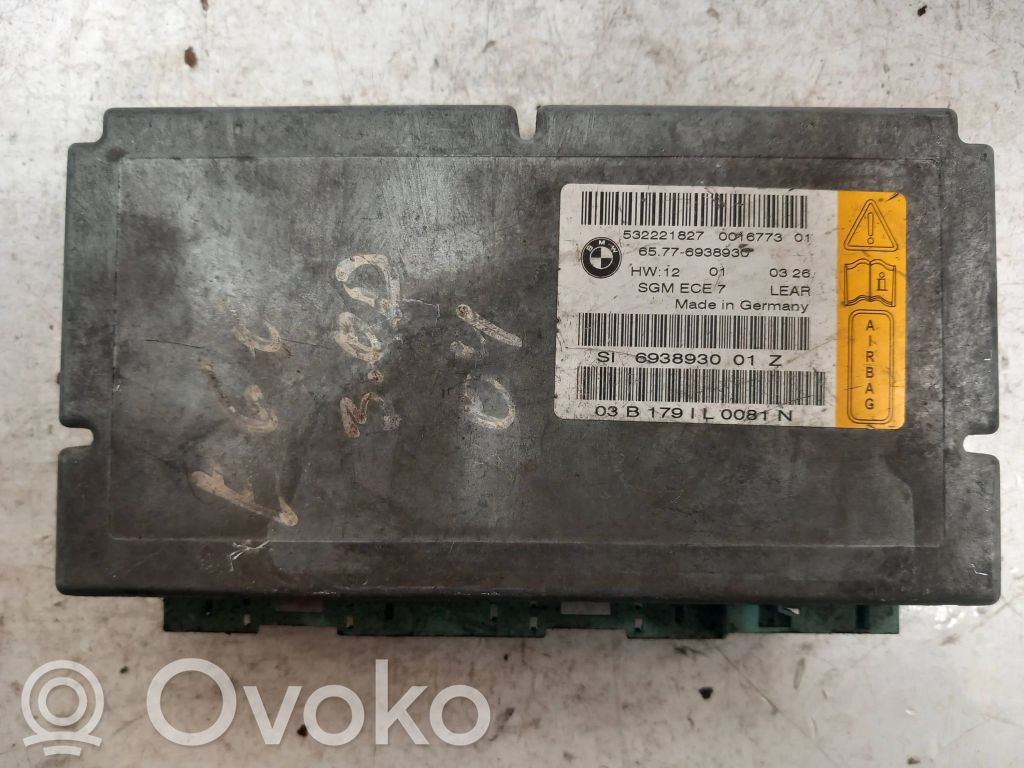 BMW 5 E60 E61 Module de contrôle airbag 