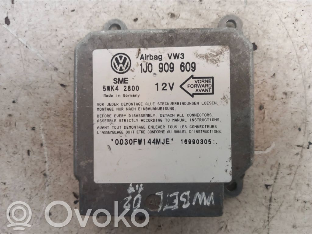 Sterownik / Moduł Airbag   1J0909609,16990305,5WK42800,5WK42826
