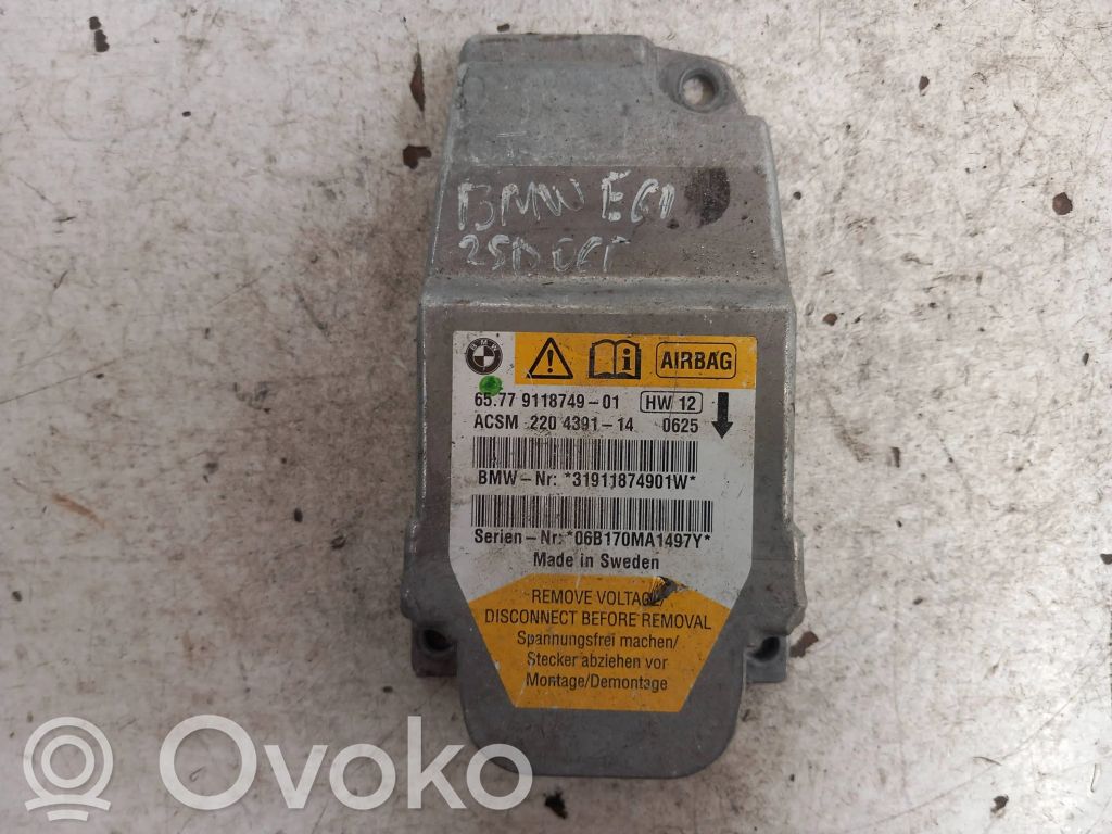BMW 5 E60 E61 Airbag control unit/module 