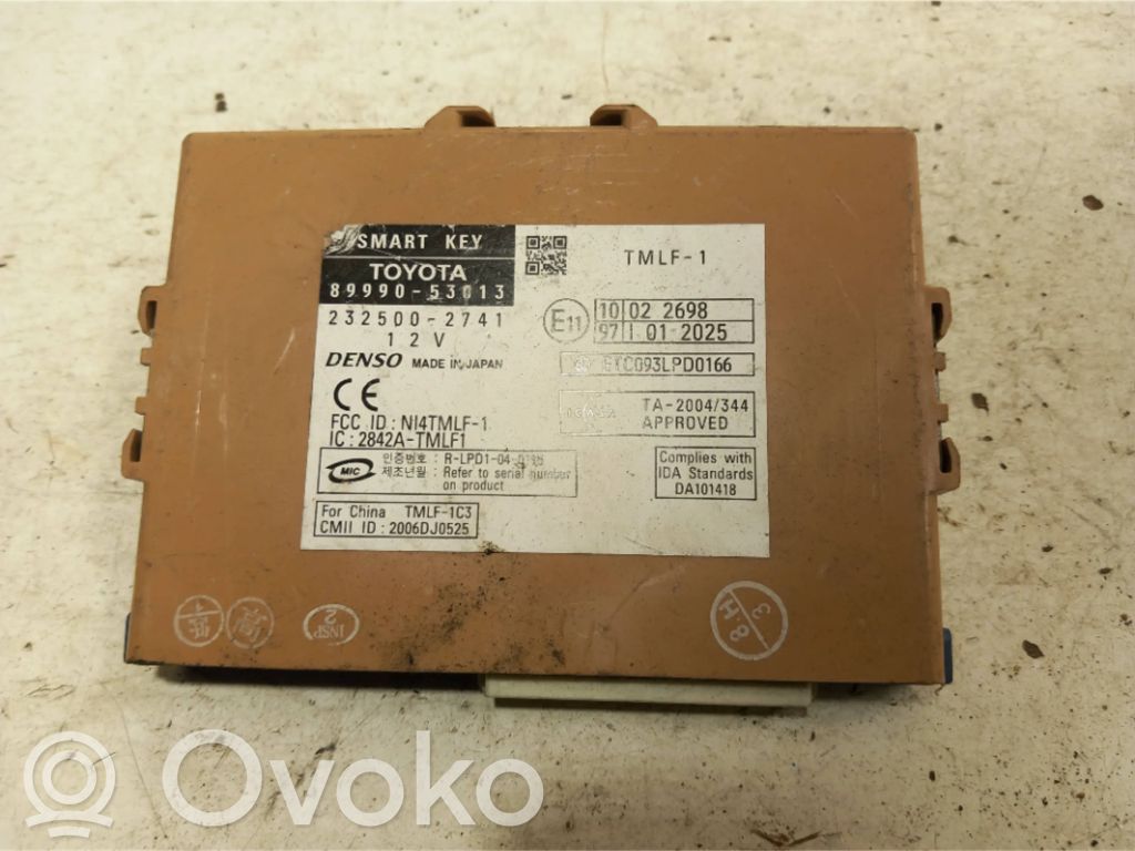 Lexus IS 220D-250-350 Moduł / Sterownik systemu uruchamiania bezkluczykowego 