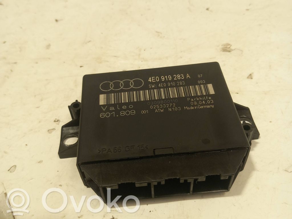 Audi A8 S8 D3 4E Unitate/modul de comandă parcare PDC 