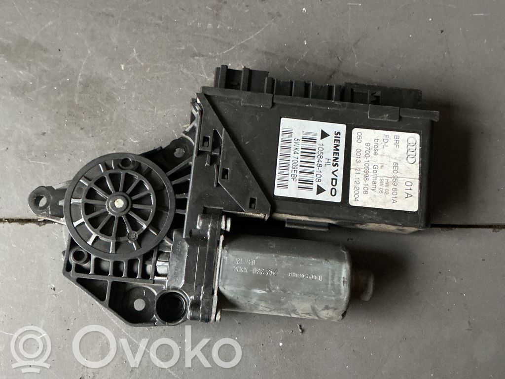 Audi A4 S4 B7 8E 8H Silniczek podnoszenia szyby drzwi tylnych 