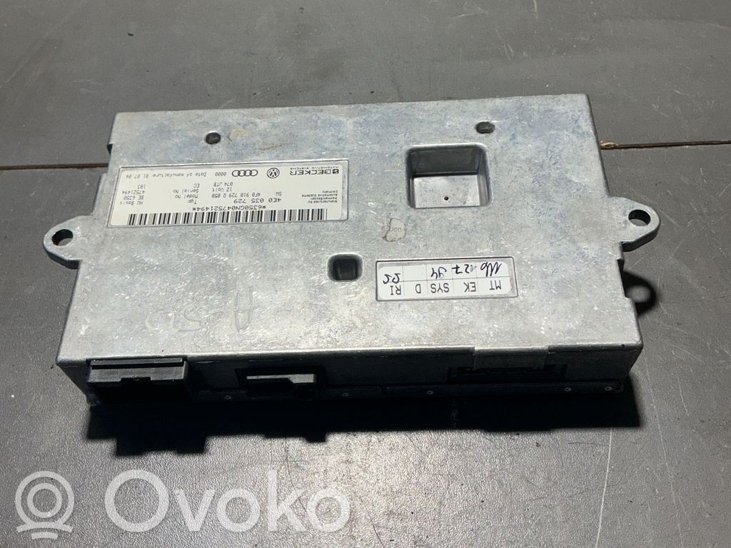 Unidad de control MMI   4E0035729