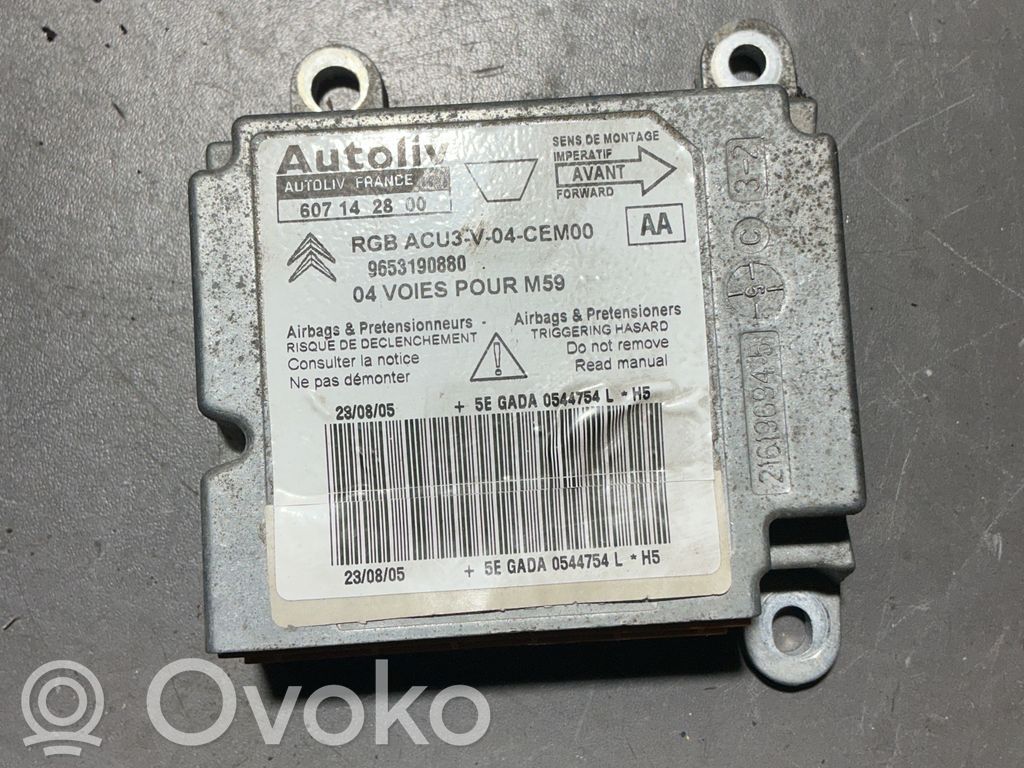 Peugeot Partner Airbag control unit/module 