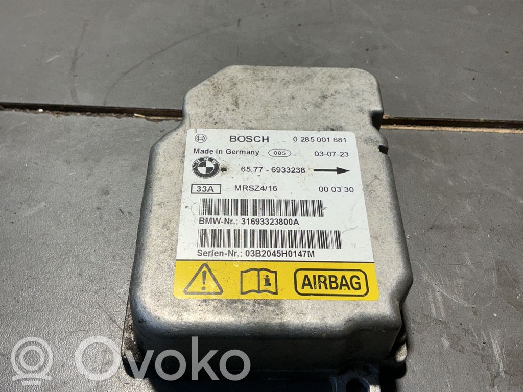 Unidad de control/módulo del Airbag   0285001681,6933238,03B2045H0147M,31693323800A