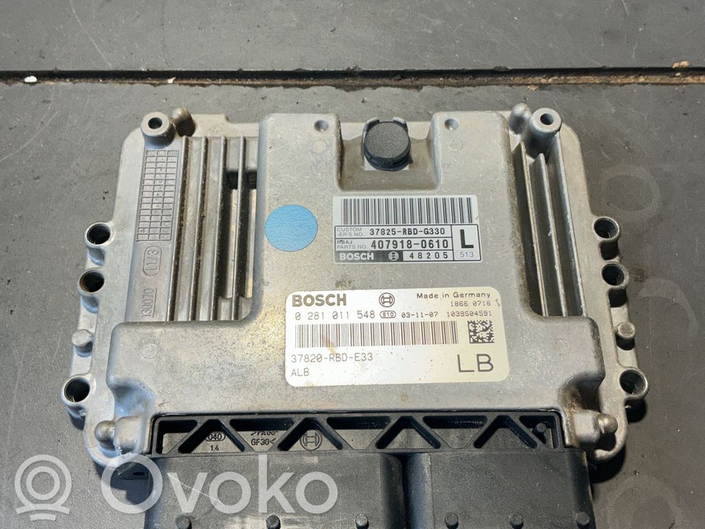 Honda Accord Engine control unit/module 