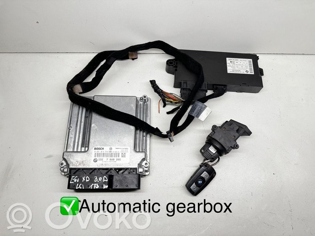 Kit centralina motore ECU e serratura   0281014544,7808205,170178198,10346617,2072341447,2182794,5WK49514MBR,61359147185,6135914718501,6954722,695472214,6970079,6970085,697008502,9147185,914718501