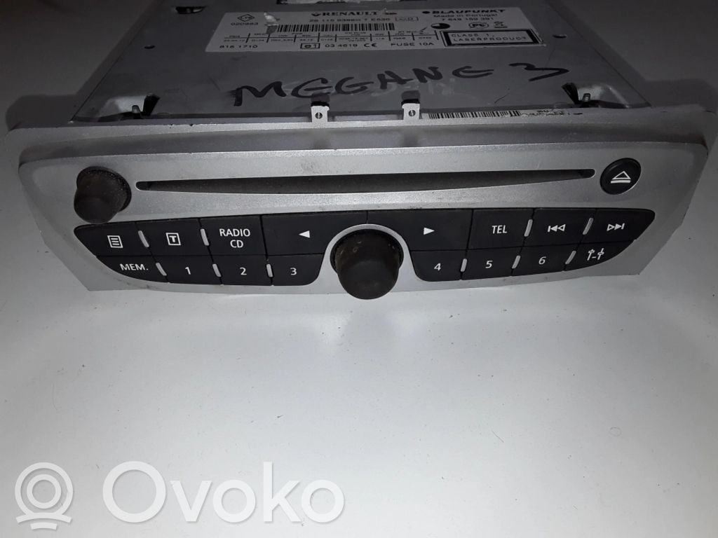 Renault Megane III Radio/CD/DVD/GPS head unit 