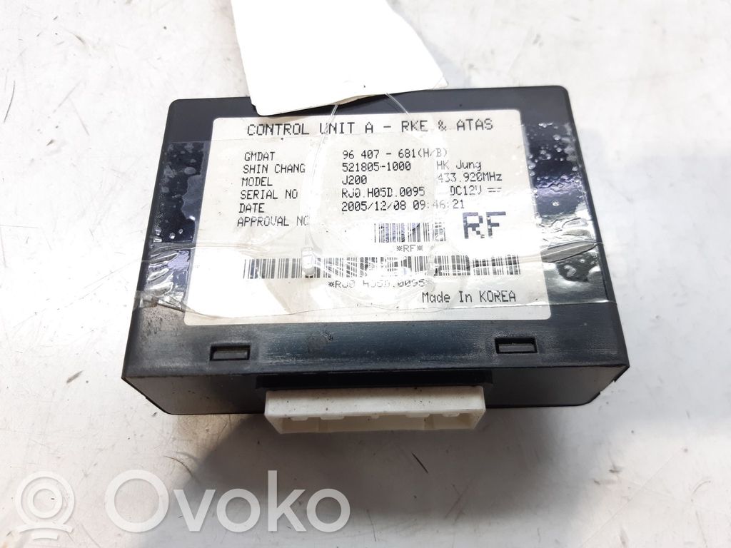 Chevrolet Lacetti Unidad de control/módulo del bloqueo de puertas 