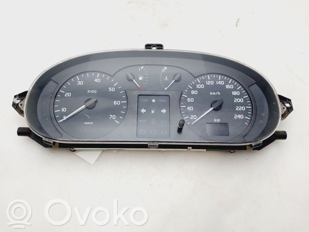 Renault Megane I Geschwindigkeitsmesser Cockpit 