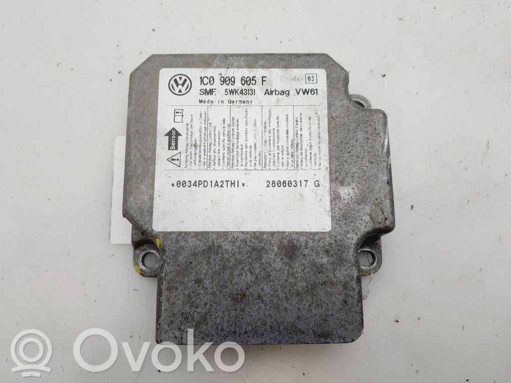 Skoda Superb B5 (3U) Centralina/modulo airbag