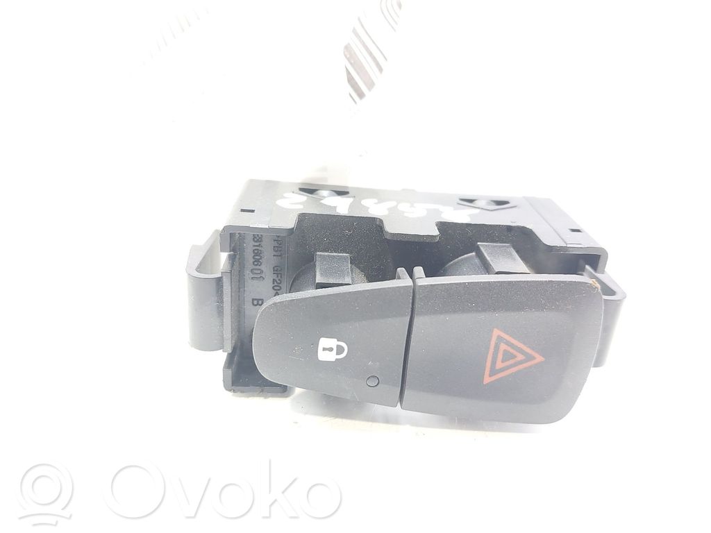 Dacia Sandero Botón interruptor de luz de peligro 