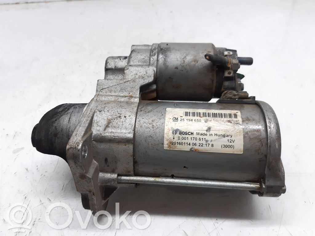 Motor de arranque   25194650