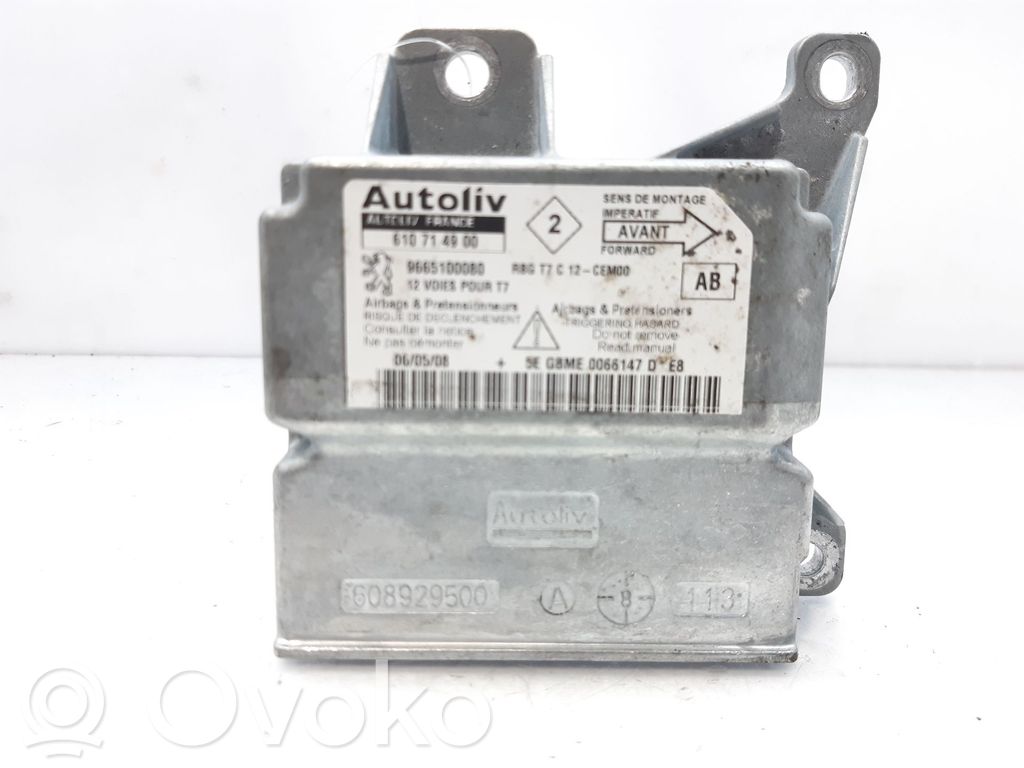 Airbag control unit/module   608762100A