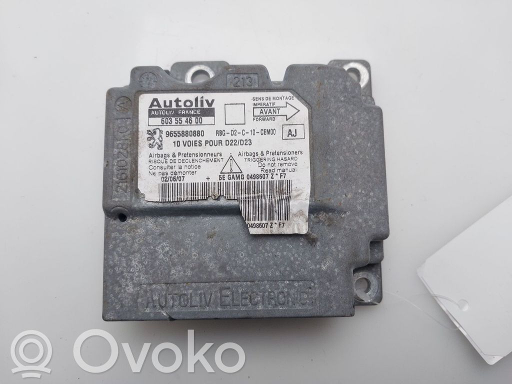 Peugeot 407 Unitate/modul de comandă airbaguri 