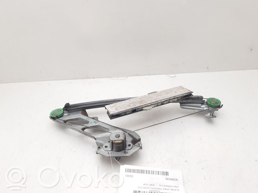 Opel Corsa B Regulador manual de la ventanilla trasera 