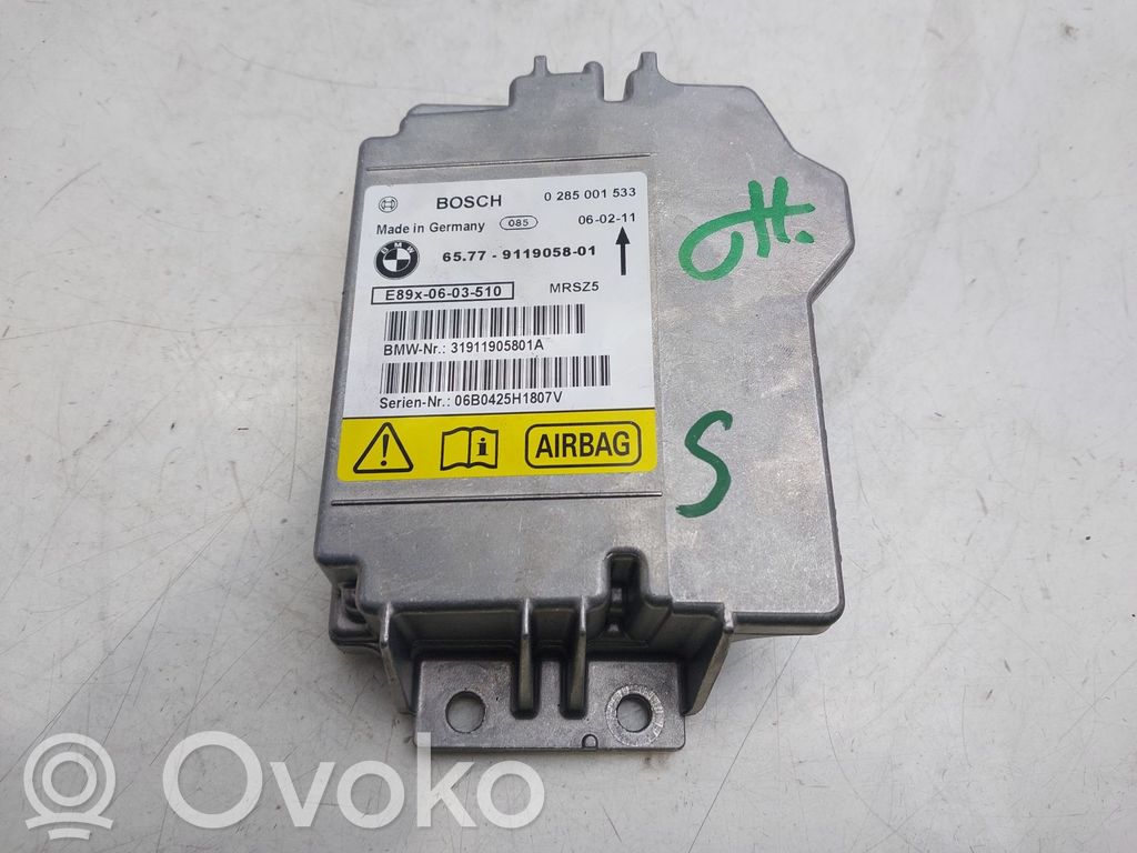 Module de contrôle airbag   65779119058
