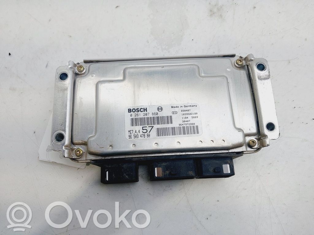 Citroen C3 Pluriel Unidad de control/módulo del motor 