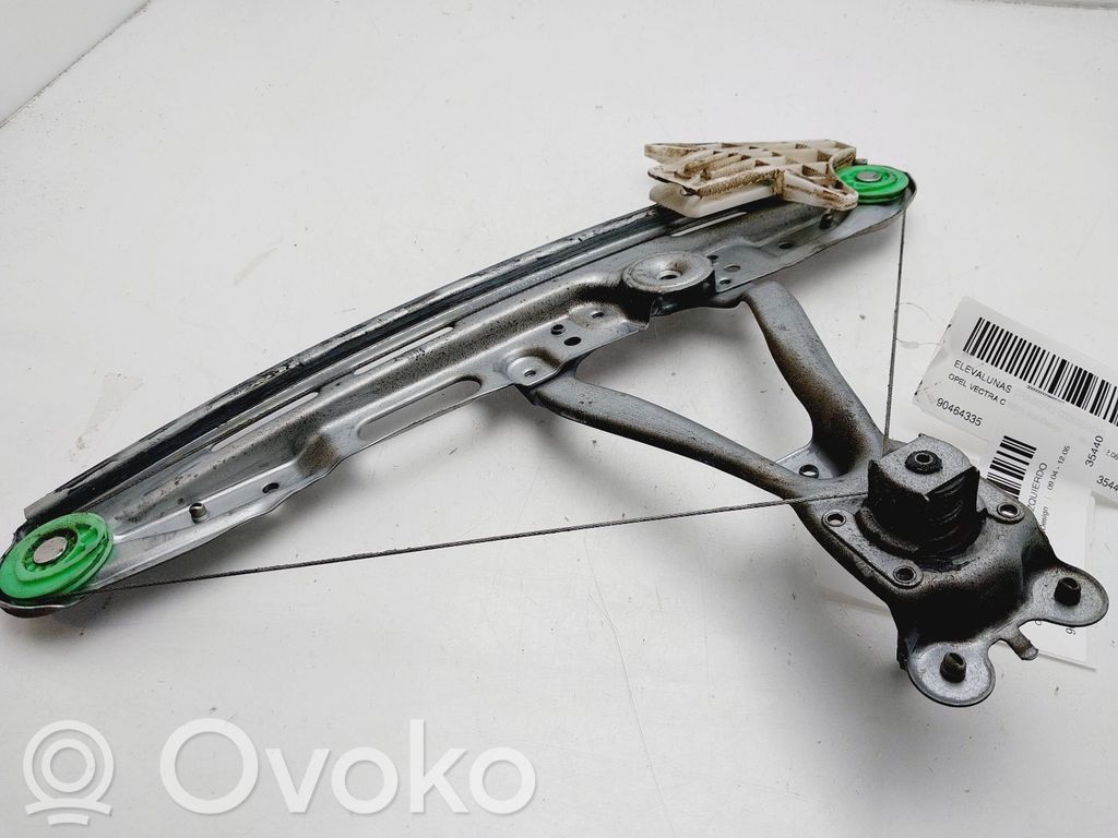 Opel Vectra C Regulador manual de la ventanilla trasera 