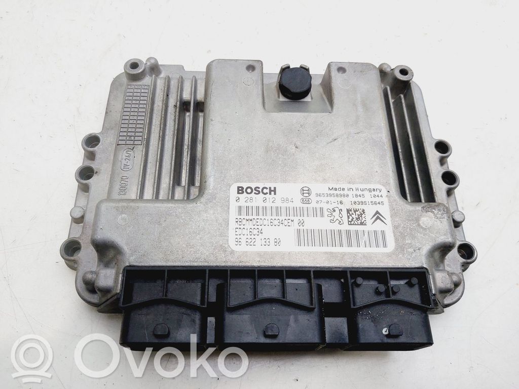 Unidad de control/módulo del motor   9662213380