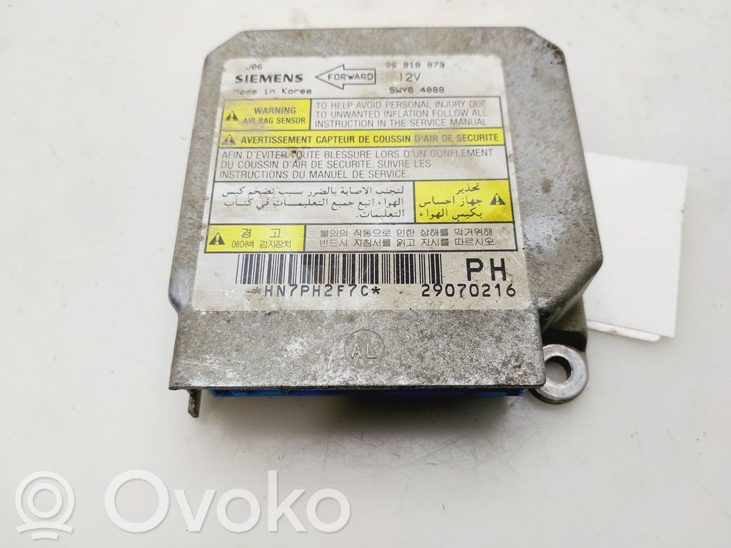 Chevrolet Lacetti Unidad de control/módulo del Airbag 