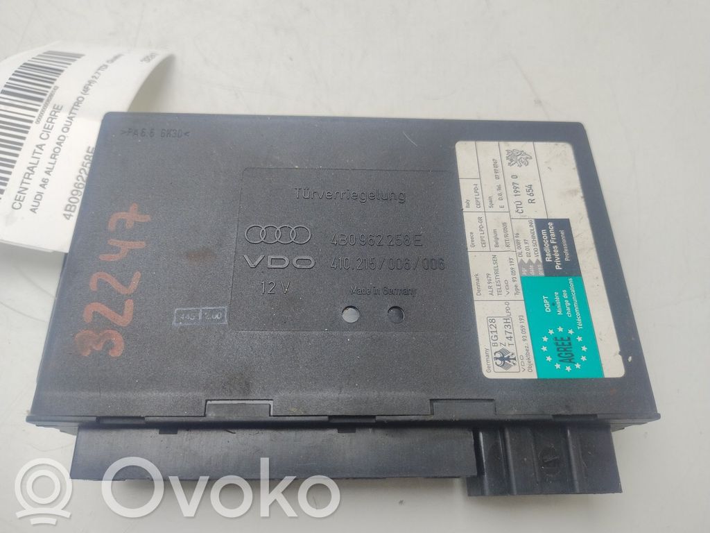 Audi A6 S6 C6 4F Unidad de control/módulo del bloqueo de puertas