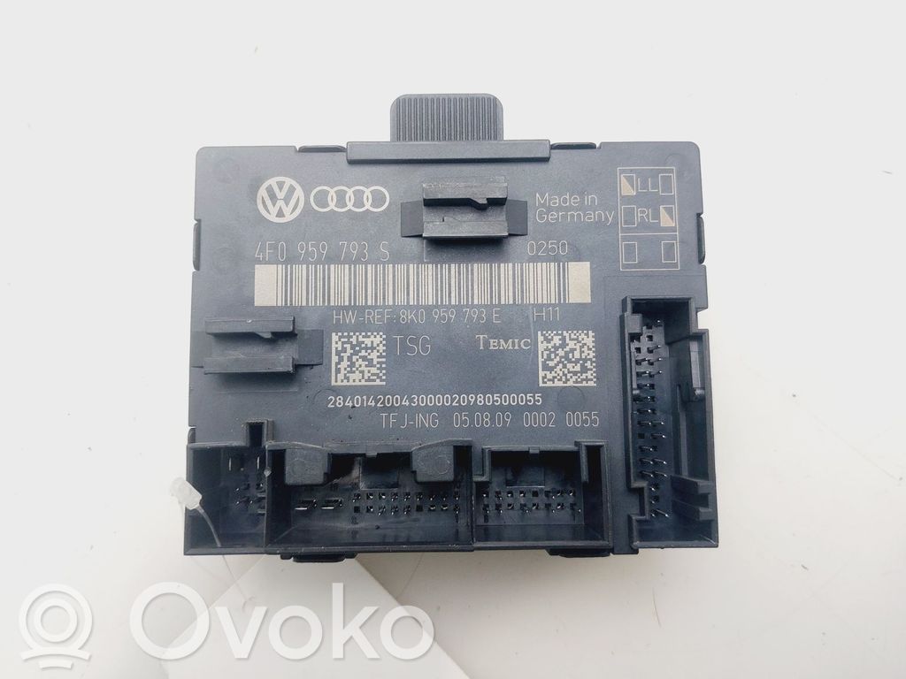 Audi A6 S6 C6 4F Unité de commande / module de verrouillage centralisé porte 