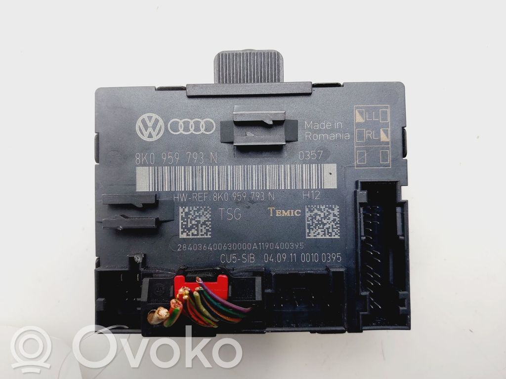 Audi A4 S4 B8 8K Unitate/modul de comandă închidere centralizată 