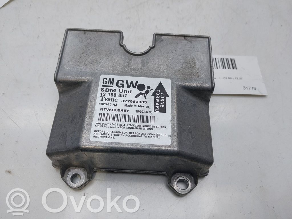 Module de contrôle airbag   13188857