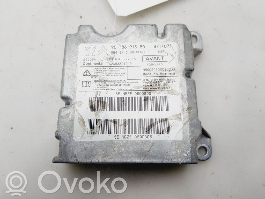 Centralina/modulo airbag   9678691580