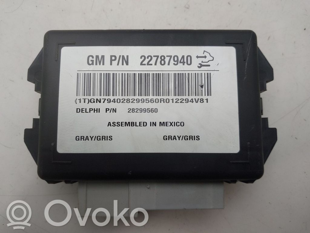 Other control units/modules   22787940