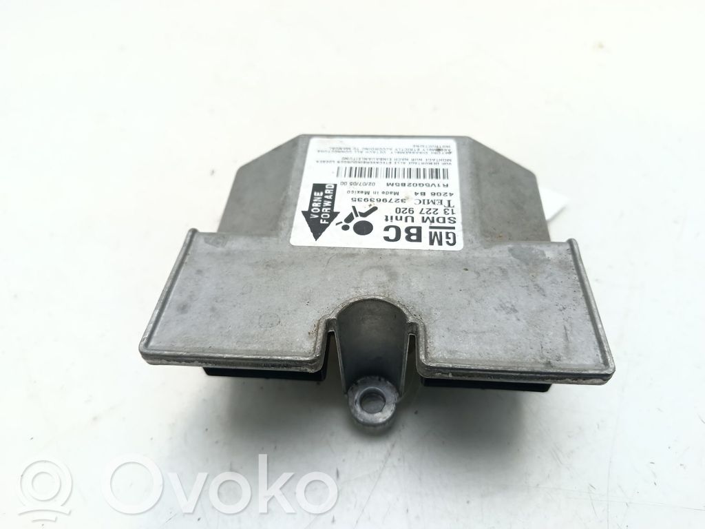Unitate/modul de comandă airbaguri   13227920