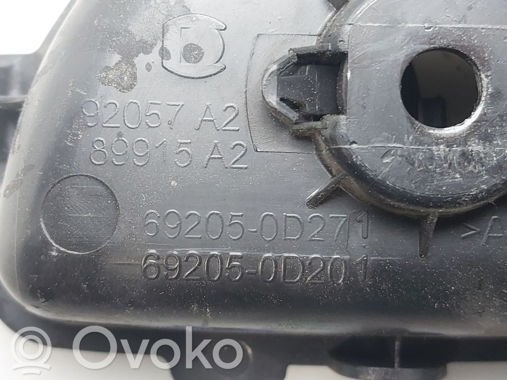 Peugeot 108 Klamka wewnętrzna drzwi przednich 