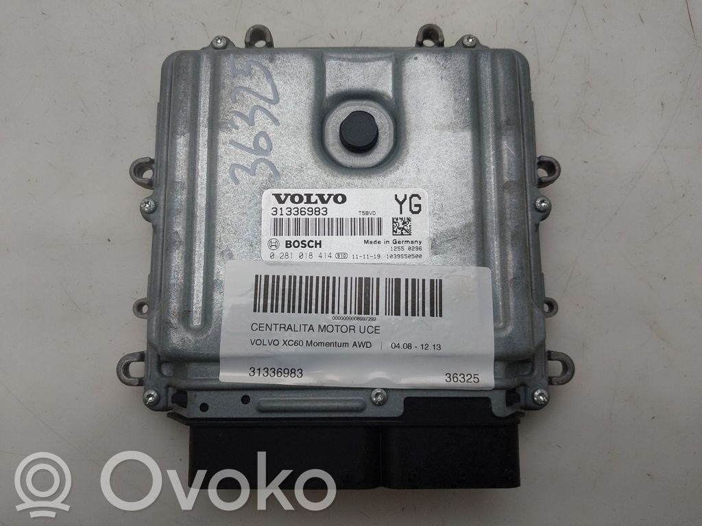 Volvo XC60 Sterownik / Moduł ECU 