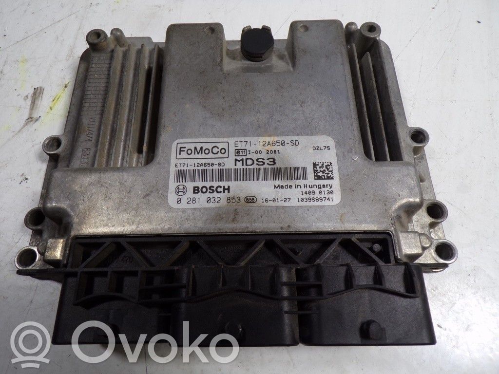 Engine control unit/module   1846927,ET7112A650SD,0281032853