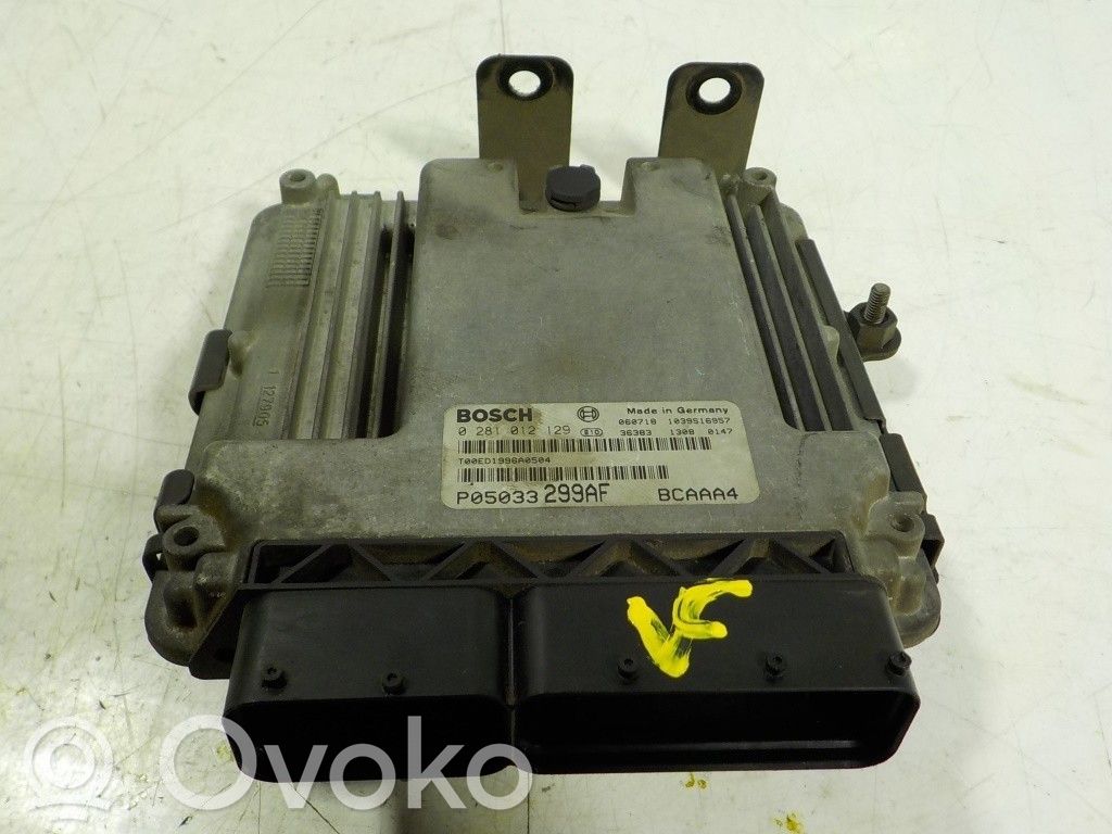 Engine control unit/module   5033299AE,P05033299AF,0281012129