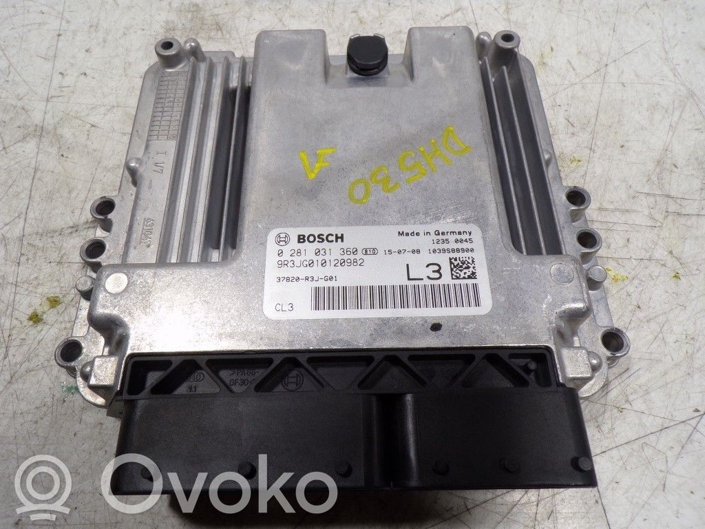 Engine control unit/module   37820R3JG04,37820R3JG01,0281031360